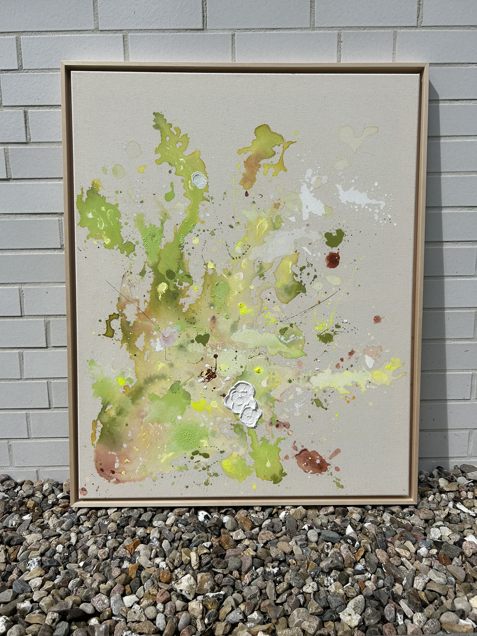 Key Lime Pie, 2024, Acryl und Struktur auf roher Baumwollleinwand, Ansicht 9